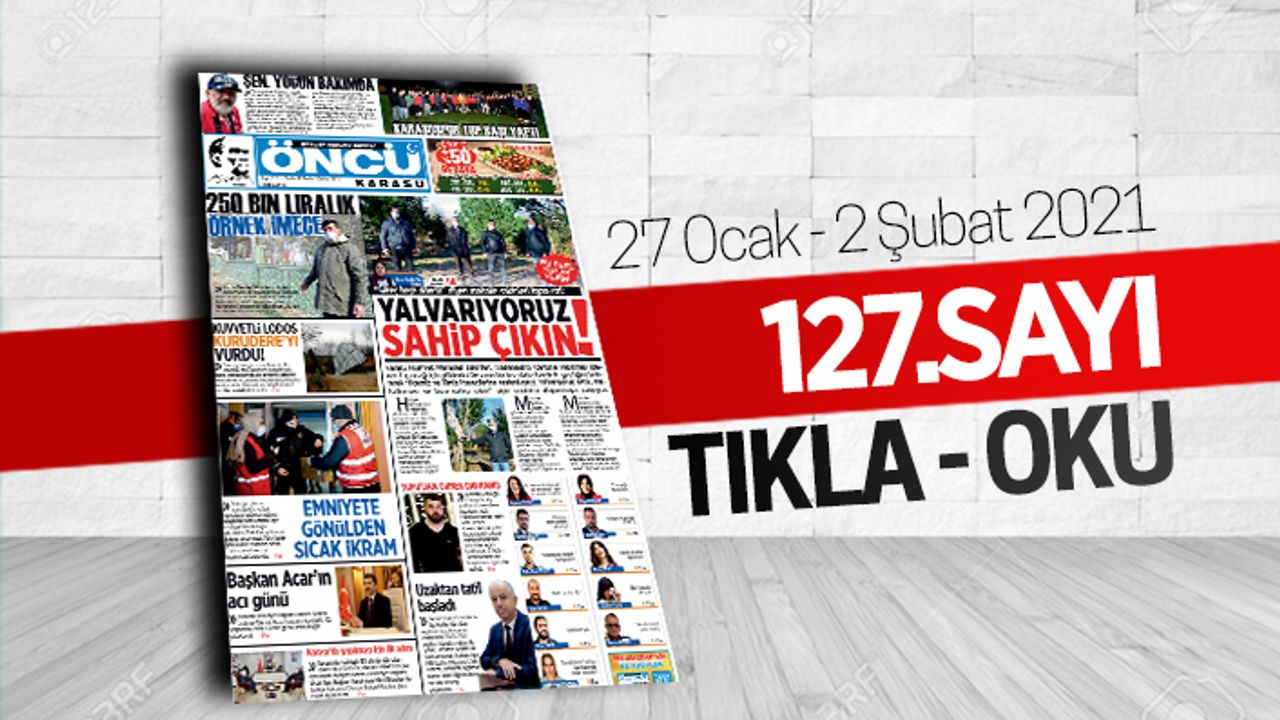 Öncü Karasu Gazetesi 127.sayı