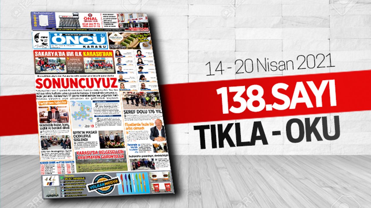Öncü Karasu Gazetesi 138.sayı