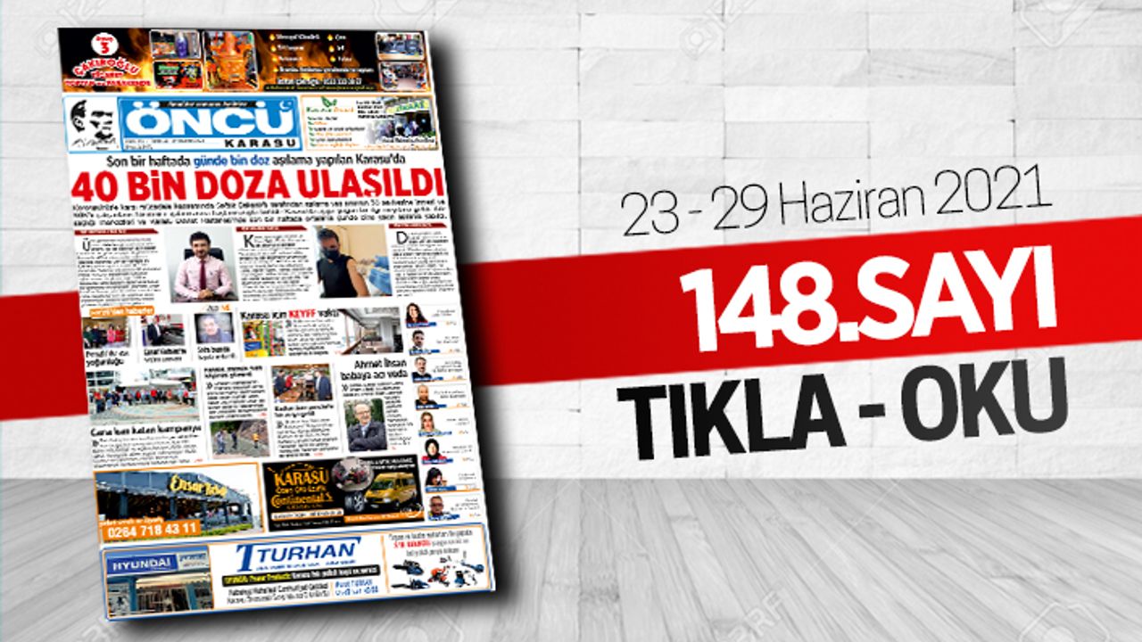 Öncü Karasu Gazetesi 148.sayı