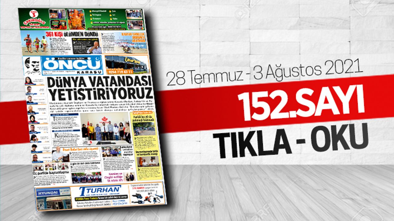 Öncü Karasu Gazetesi 152.sayı