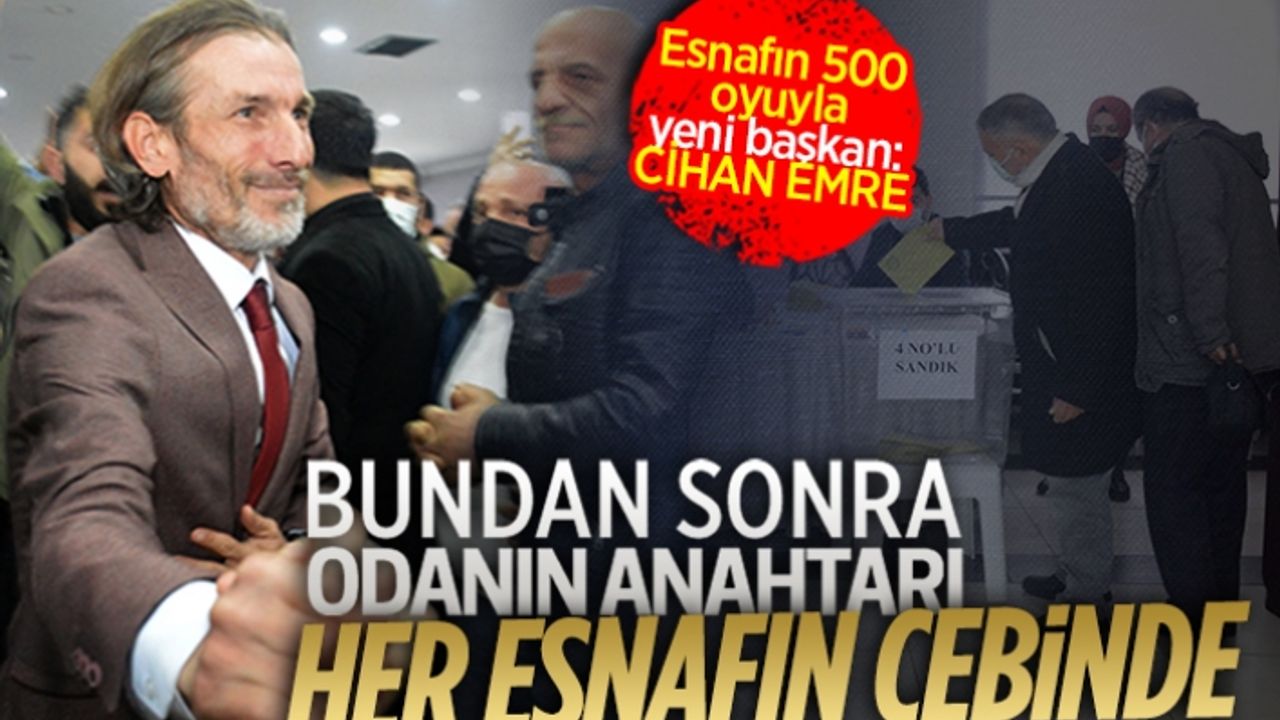 Karasu esnafı tercihini yaptı, yeni başkan Cihan Emre