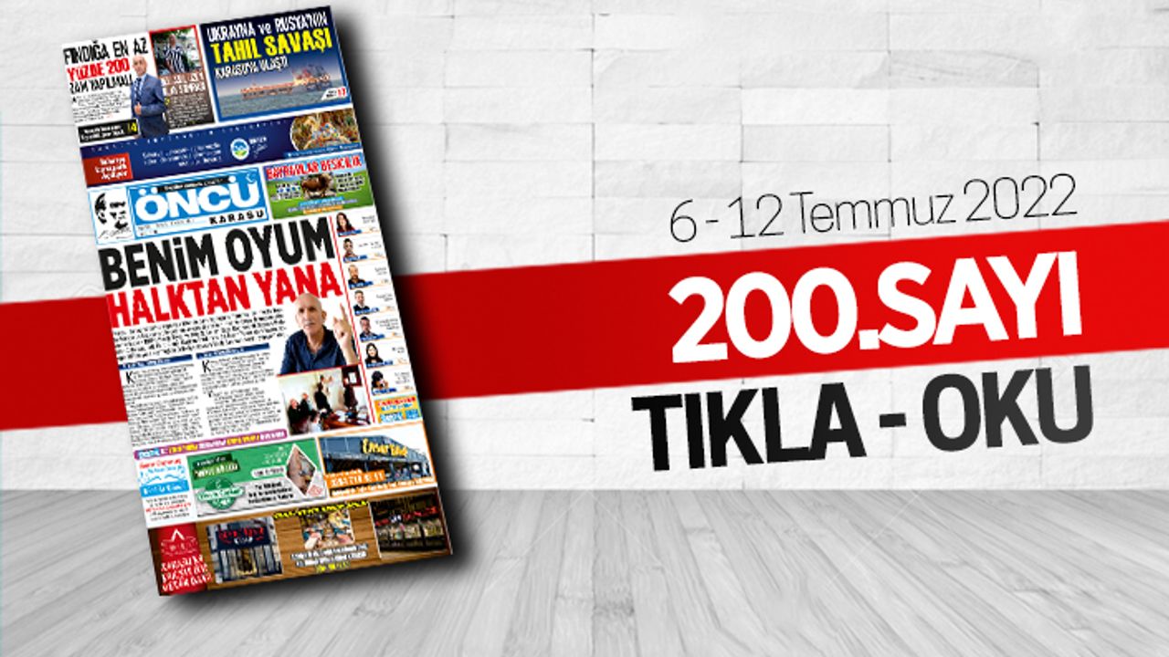 Öncü Karasu Gazetesi 200.sayı