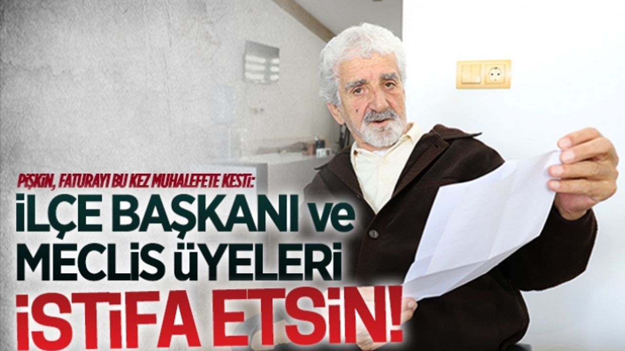 Turhan Pişkin, Karasu’da CHP’yi istifaya çağırdı