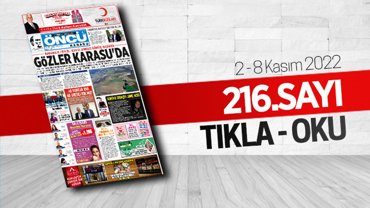 Öncü Karasu Gazetesi 216.sayı
