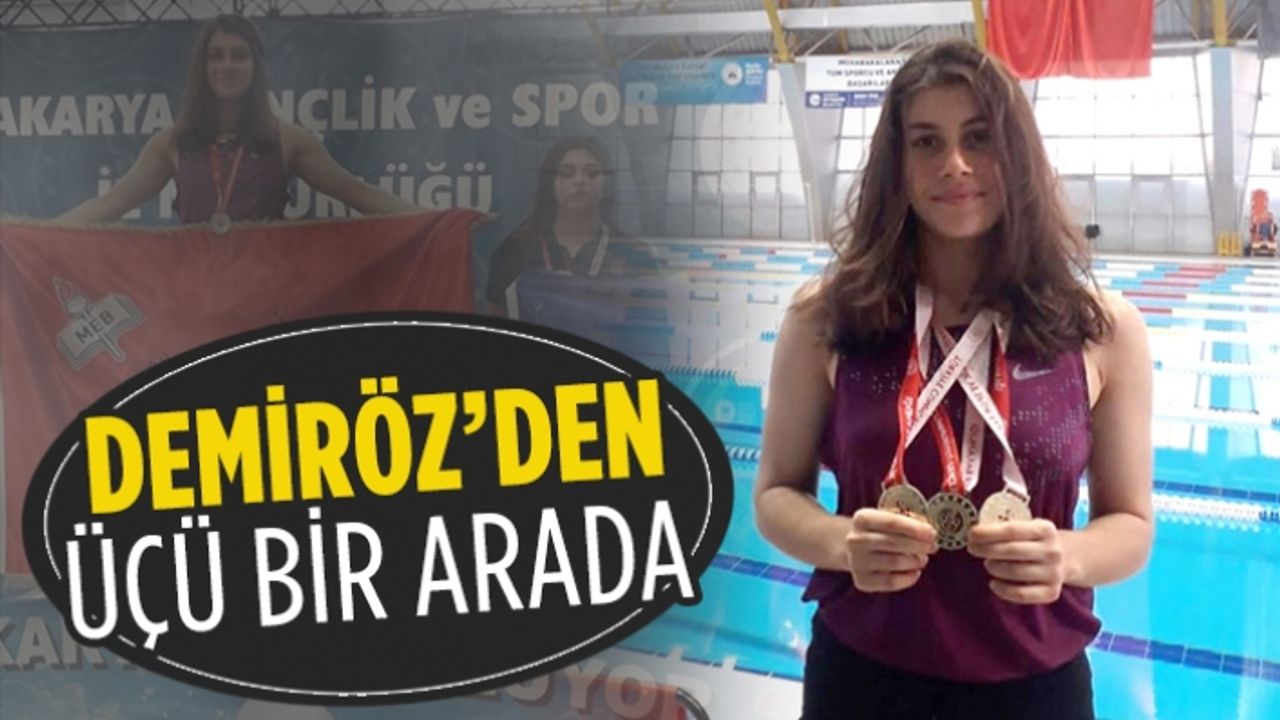 Demiröz, üç dalda birincilik elde etti