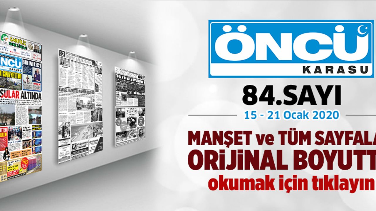 Öncü Karasu Gazetesi 84.sayı