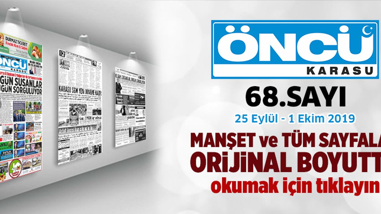 Öncü Karasu Gazetesi 68.sayı