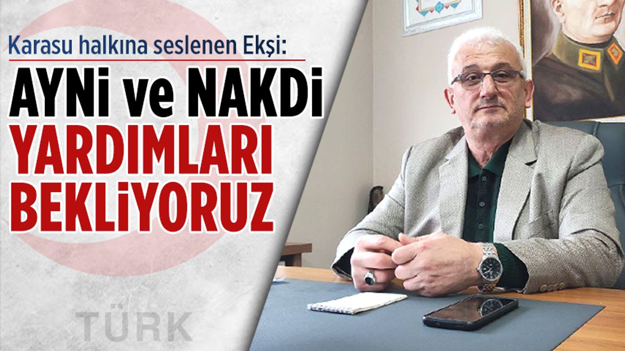 Türk Kızılay Karasu Şubesi deprem bölgeleri için harekete geçti