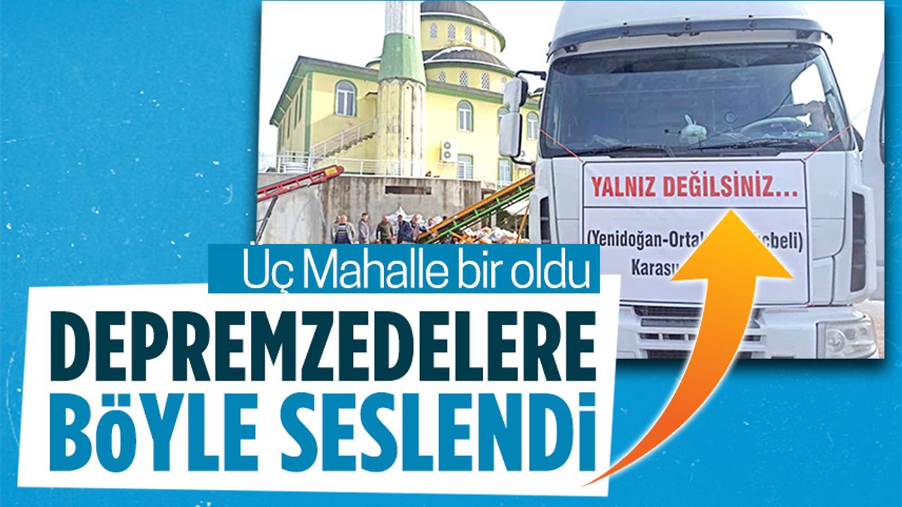 Ortaköy, Yenidoğan ve Ardıçbeli’nden deprem bölgesine odun yardımı