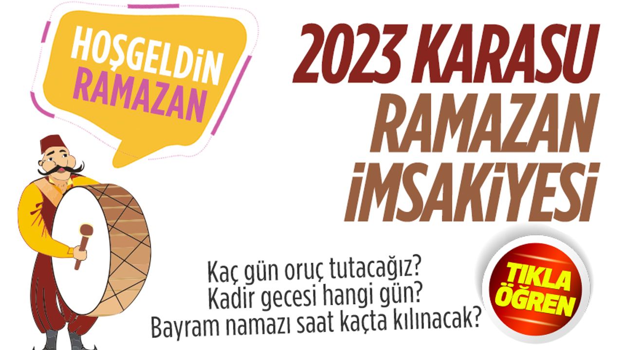 2023 Karasu Ramazan imsakiyesi