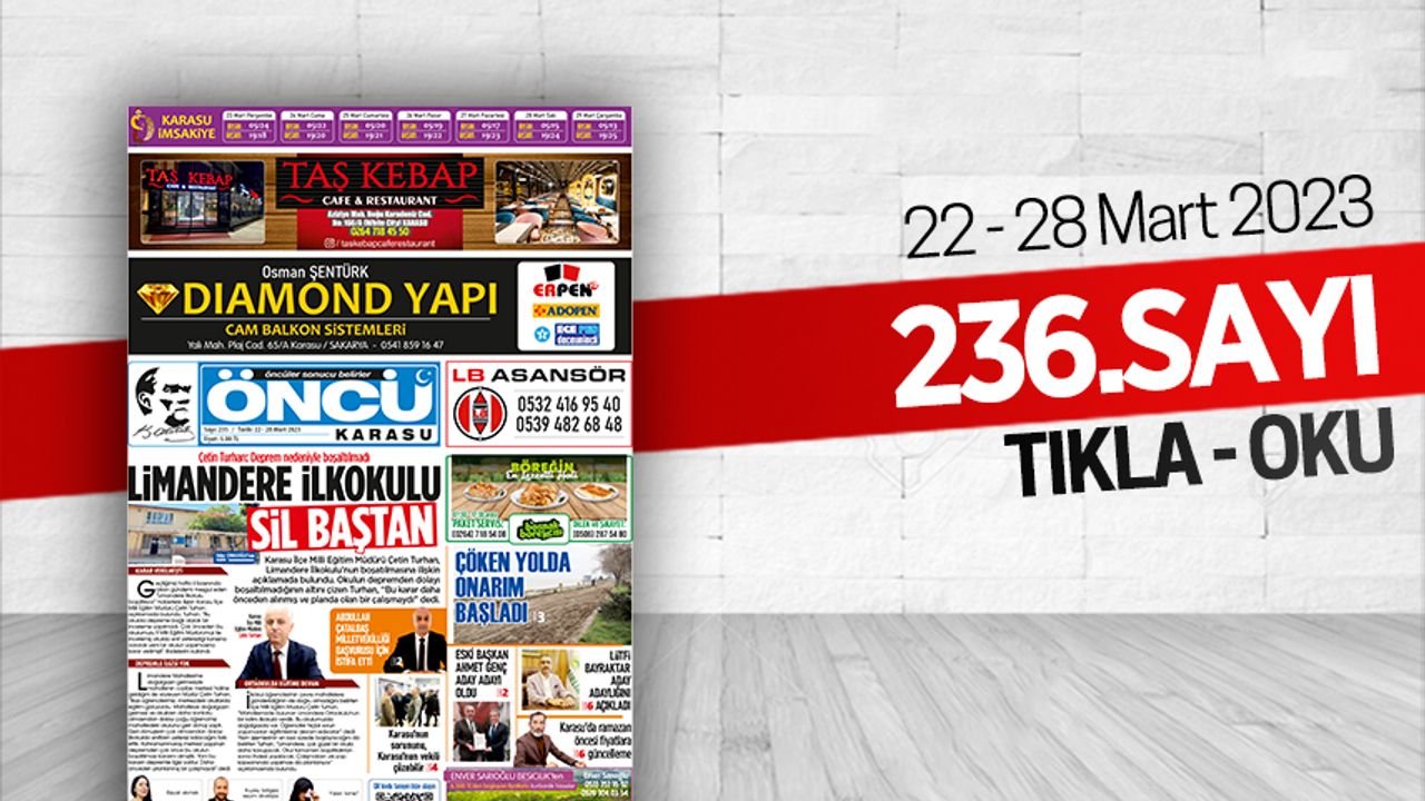 Öncü Karasu Gazetesi 236.sayı