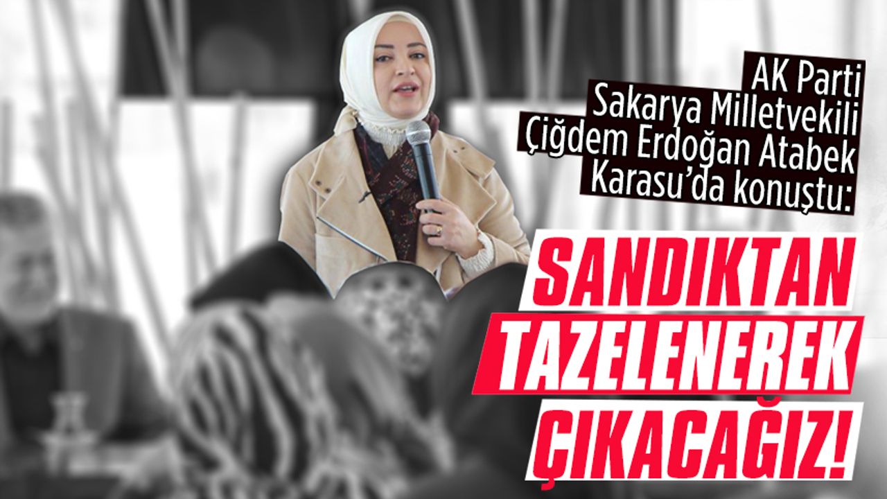 Atabek, AK Parti Karasu Kadın Kollarıyla bir araya geldi