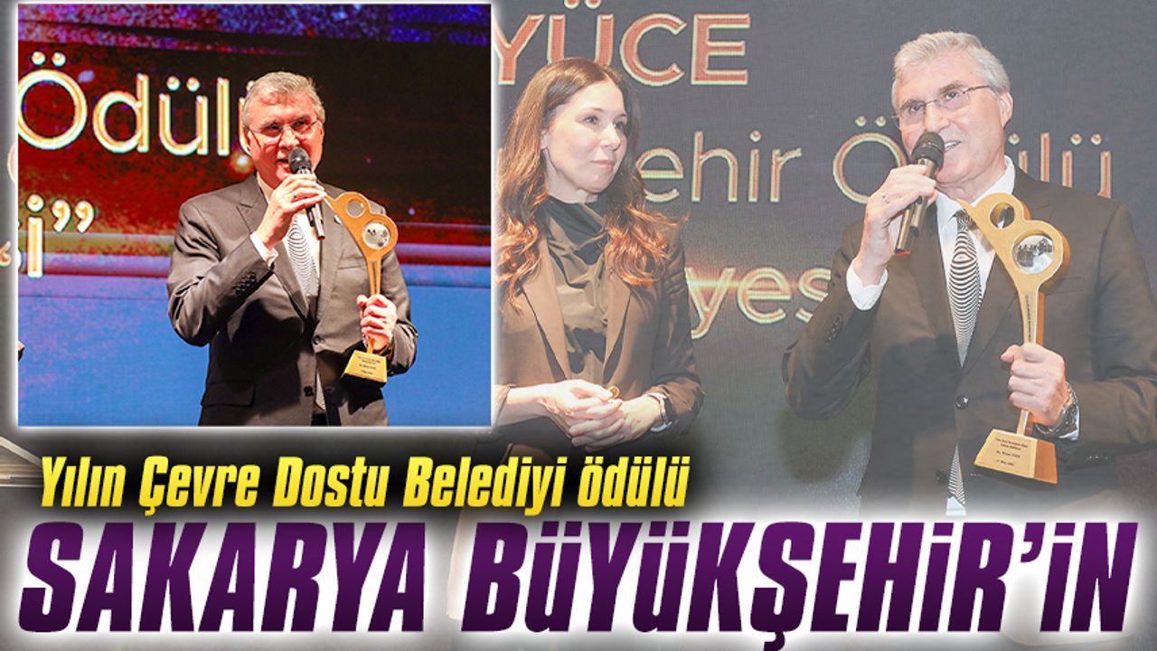 AK Parti Genel Başkan Yardımcısı Karaaslan, Başkan Ekrem Yüce’ye ödülünü verdi
