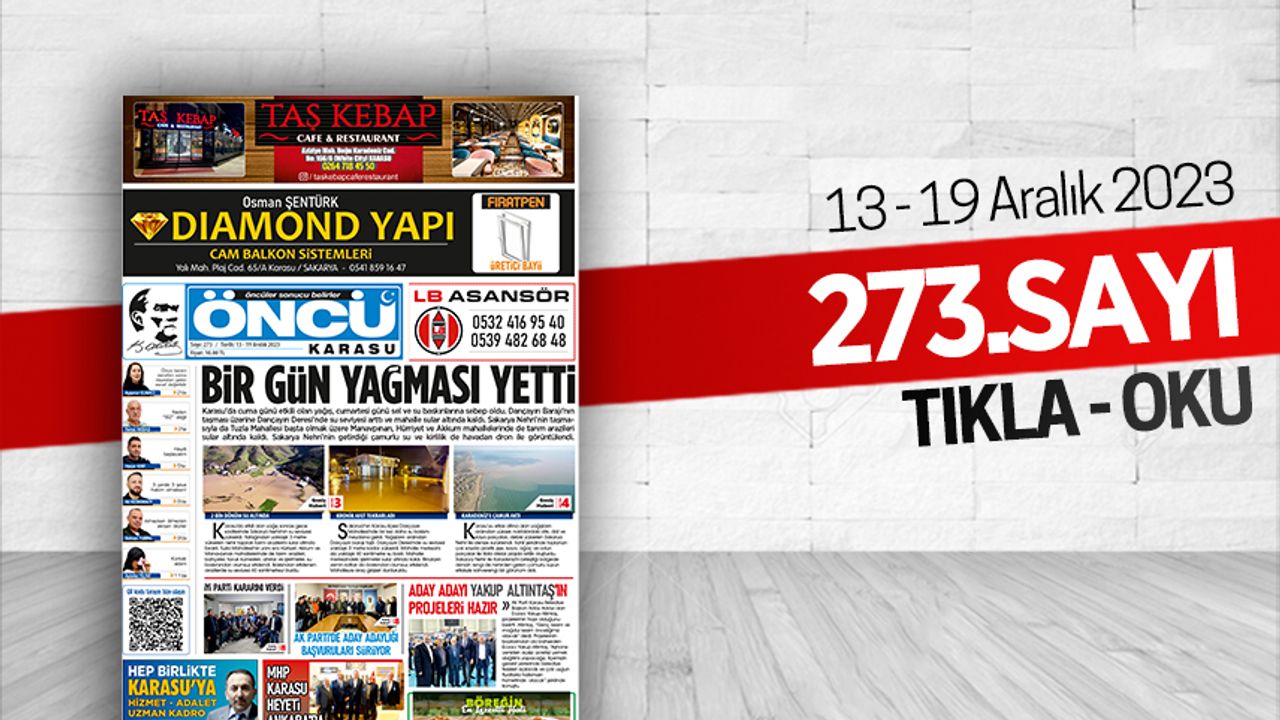 Öncü Karasu Gazetesi 273.sayı