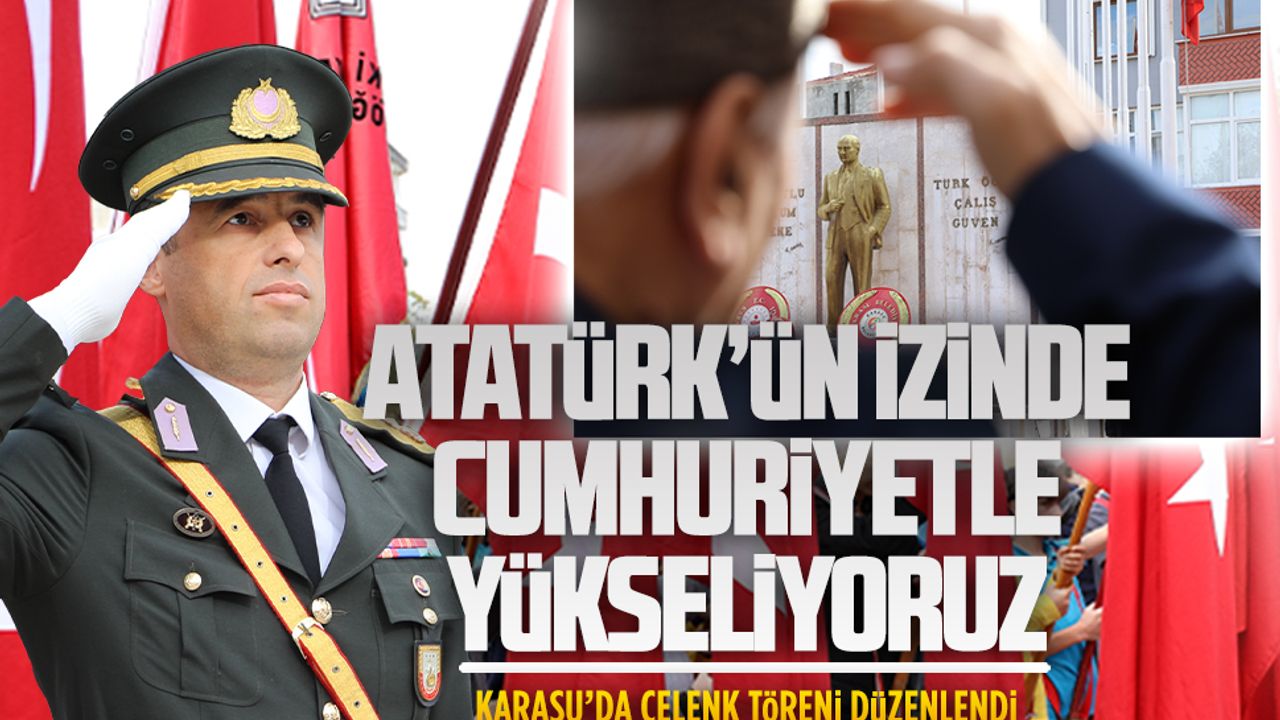 Karasu’da Cumhuriyetin 102.yılı kutlamaları çelenk töreniyle başladı
