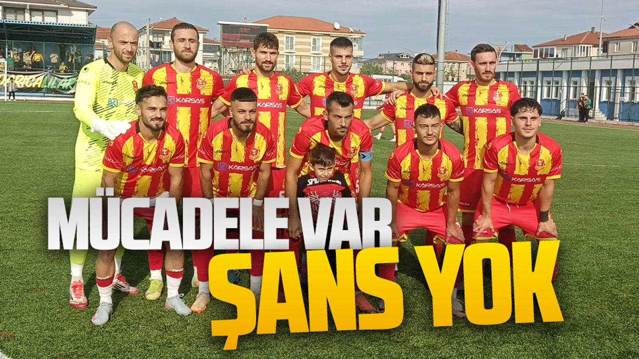 Karasuspor’da mücadele var, şans yok