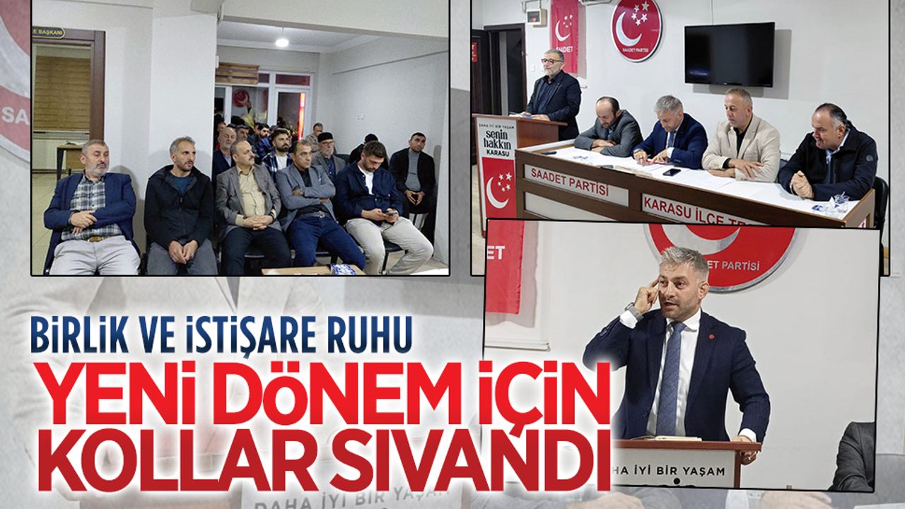 Saadet Partisi Karasu İlçe Teşkilatı’ndan Ekim Ayı Divan Toplantısı