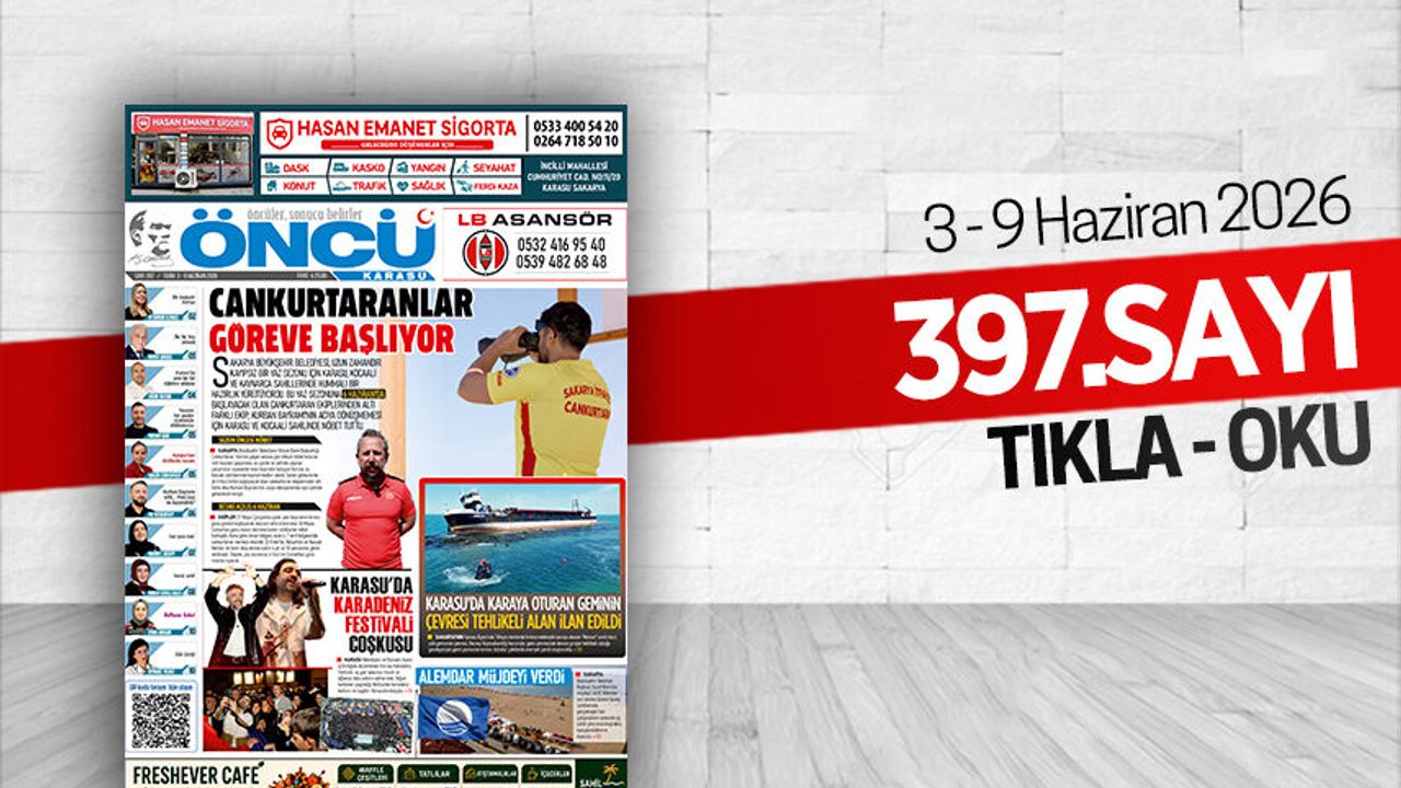 Öncü Karasu Gazetesi 397.sayı