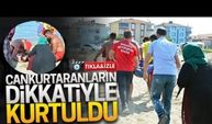 7 yaşındaki kız, cankurtaranların dikkatiyle kurtuldu