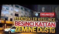 Beşinci kattan zemine düştü