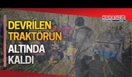 Fındık bahçesinde devrilen traktörün altında kaldı