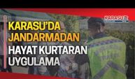 Karasu jandarmadan hayat kurtaracak uygulama