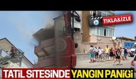 Karasu’da tatil sitesinde yangın paniği