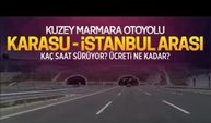 Kuzey Marmara Otoyolu, Karasu – İstanbul arası seyahat