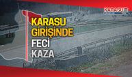 Karasu'da feci kaza: 1 ölü, 1 yaralı!