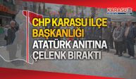 CHP Karasu İlçe Başkanlığı çelenk programı