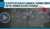 Kursiyeri sakatlanınca yerine öğretmeni girdi