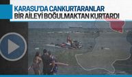 Cankurtaranlar bir aileyi ölümün kıyısından aldı