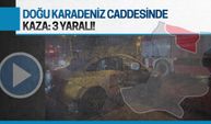 Karasu Doğu Karadeniz Caddesi’nde kaza: 3 yaralı