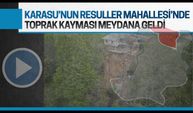 Karasu’da toprak kayması, bir ev tehdit altında