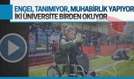 İki üniversite okuyor, muhabirlik yapıyor, engel tanımıyor