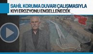 Karasu sahilini erozyondan koruyacak Sahil Koruma Duvarı çalışması başladı