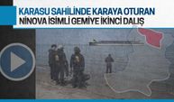 Karasu sahilinde karaya oturan Ninova isimli gemiye ikinci keşif dalışı