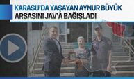 Karasu’da yaşayan Aynur Büyük, arsasını jandarmaya bağışladı
