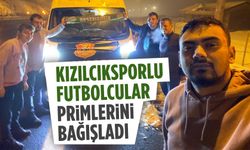 Kızılcıkspor futbolcuları, maç primlerini bağışladı