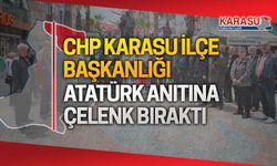 CHP Karasu İlçe Başkanlığı çelenk programı