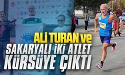 Ali Turan ve iki Sakaryalı atlet kürsüye çıktı