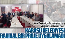 Karasu Belediyesi radikal bir proje uygulamadı