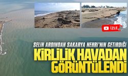 Sakarya'da yağışların ardından Karasu sahilinde kirlilik oluştu