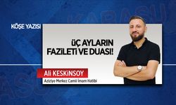 Üç ayların fazileti ve duası!