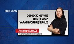 Demek ki neymiş, her şeyi siz yapamıyormuşsunuz