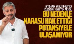 Karasu hak ettiği potansiyele ulaşamıyor