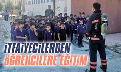 İtfaiyecilerden öğrencilere eğitim