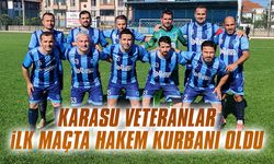 Karasu Veteranlar, ilk maçta hakem kurbanı oldu