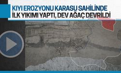 Kıyı erozyonu Karasu’da ilk yıkımı yaptı