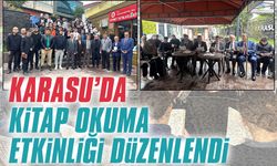 Karasu’da, kitap okuma etkinliği düzenlendi